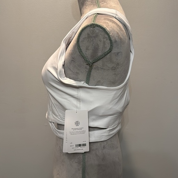 Athleta conscious white cut out crop tank D DD NWT L - Picture 5 of 11